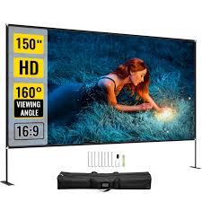 Pantalla de Proyector VEVOR 381 cm con Soporte