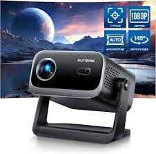 Mini Proyector WiFi Bluetooth con Auto Keystone y Enfoque Eléctrico