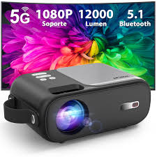 Mini Proyector Portátil WiFi 5G - 12000 Lumen