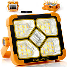 Foco LED Solar Recargable Nulmvic 60W - 4 Modos
