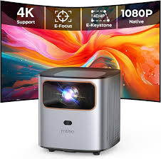 Proyector 4K YUZINO: Enfoque Eléctrico y Keystone 6D/4P