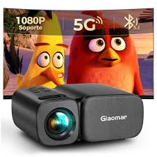 Mini Proyector 5G WiFi Bluetooth Giaomar - 8500 Lumens