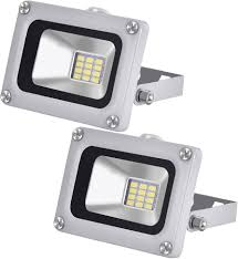 Proyector LED BiiKoon 10W 12V CC - Luces de Seguridad Brillantes