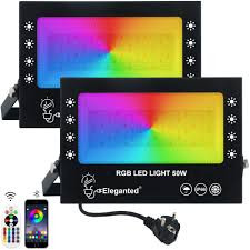 Focos LED RGB Exterior 50W - 16 Millones de Colores