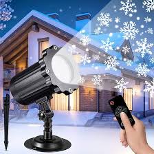 Proyector LED Navideño de Copos de Nieve SUGUREII