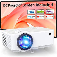 Proyector Portátil Exterior 7500L: Diversión en Movimiento