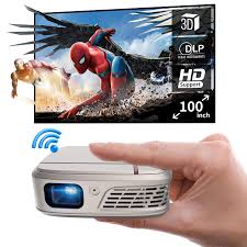 Mini Proyector WiFi 3300 Lúmenes Portátil con Batería