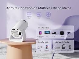 Mini Proyector Portátil 18000 Lúmenes con Auto Keystone