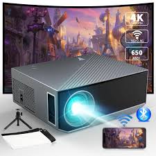 Mini Proyector Portátil 4K WiFi y Bluetooth 1080P