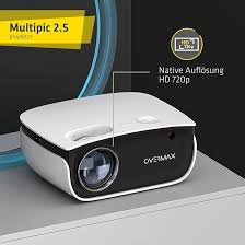 Proyector Full HD Overmax Multipic 2.5: Cine en Casa con Control Remoto y Altavoz