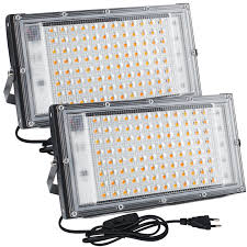 Foco LED Exterior CREATESTAR 100W - 2 Pcs Súper Luminoso 10000Lm