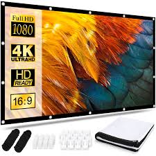 Pantalla Plegable 120'' HD 16:9 Antirarrugas
