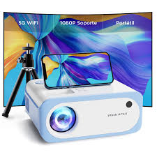 Mini Proyector Portátil VISULAPEX V3 con Tripode - 9000 Lux y Conexión 5G