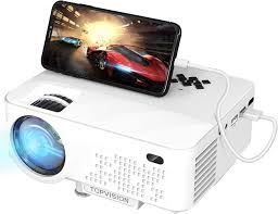 Proyector Mini Full HD 1080P TOPVISION con Pantalla de Espejo