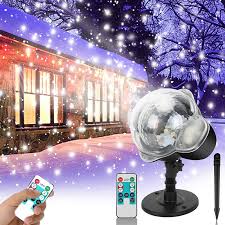 Proyector LED de Copos de Nieve Navideños