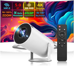 Proyector Portátil 4K UCMDA con WiFi 6