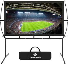 Pantalla Proyector 100'' 16:9 Antirayaduras con Soporte