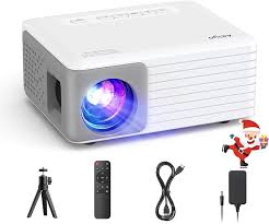 Mini Proyector Portátil 6500 Lumens con Trípode