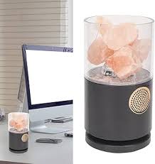 Proyector Lámpara de Sal con Altavoz Ambiente Cálido