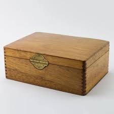 Joyero Retro de Madera Antigua con Cajón y Bisagra
